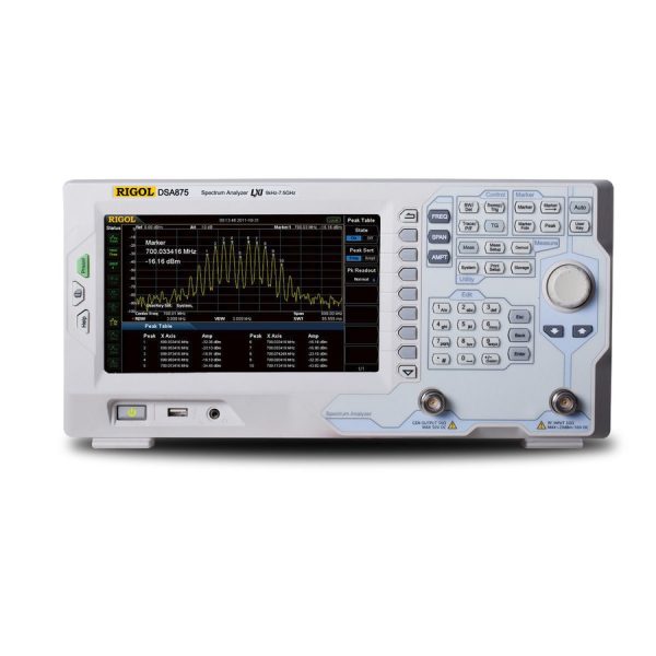 Rigol DSA875 TG Front - SUKMA Trade Industry